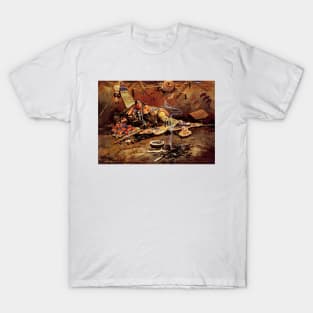 “Waiting and Mad” by Charles M Russell T-Shirt